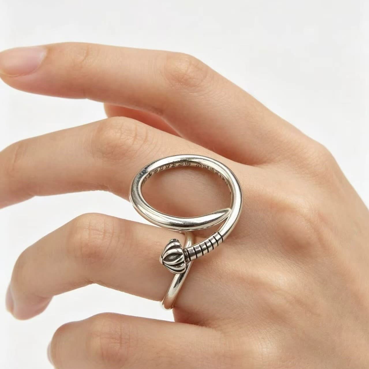 Chrome Hearts Silver Adjustable Ring